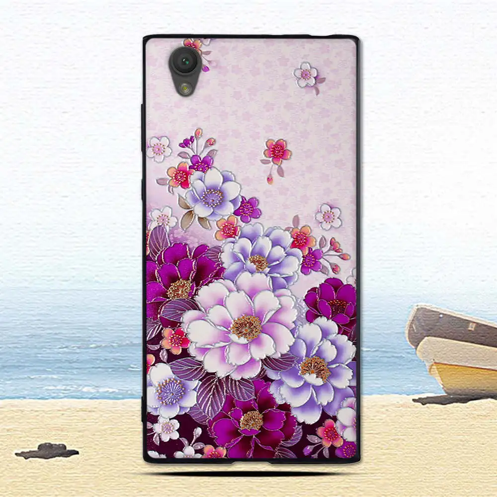 Черный чехол для Sony Xperia L1 G3311 мягкий силиконовый задняя крышка телефона из ТПУ