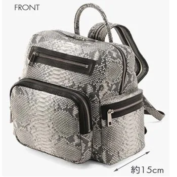 

mengzhongmeng Snake skin The female backpack boas women backpack bag female new python skin bags snake skin bag