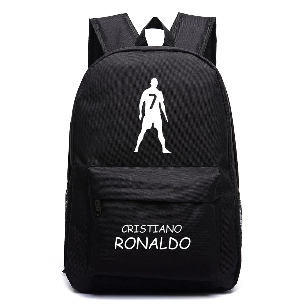 Buy Cristiano Ronaldo Canvas Backpack Foot Ball Backpacks Boy Girl