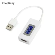 USB LCD DIY Voltmeter Charger Capacity Current Detector Voltage Tester Meter voltimetro For Cell Phone Power Bank LCD Display