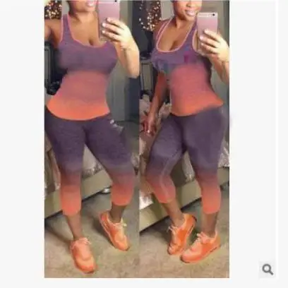 Женский спортивный костюм розовый топ с буквенным принтом и длинные штаны