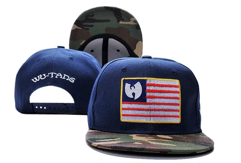 Iron Flag snapback hats Black 
