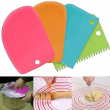 Комплект из 3 предметов, высокое качество, Пластик тесто для защиты от обледенения скребок для мастики украшения торта Формы для выпечки инструменты для украшения торта