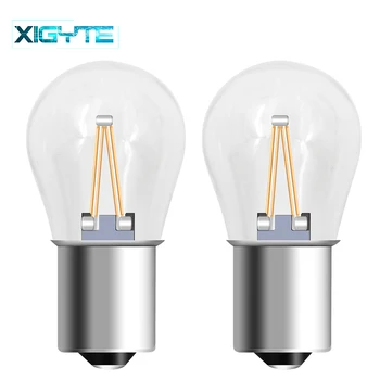 

2pcs 1156 Led P21w LED 1157 Bulbs Ba15s Lamp Bay15d Light COB Car Lights DRL 12V 24V 6000K White DRL Reverse Turn Signal 650LM