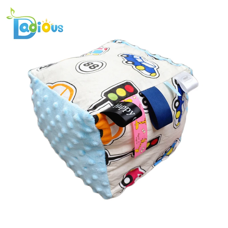 ABDL Baby Toys Plush Bright Colors Baby Soft Adult Baby Playing Taggies Stuffed Block Taggies