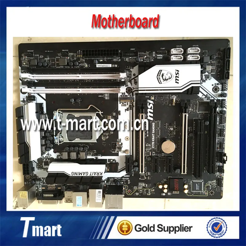 100% Working Desktop Motherboard MSI Z170 Krait GAMING System Board Fully Tested And Perfect Quality g31 775 ddr2 integrated board 945g 100% tested perfect quality