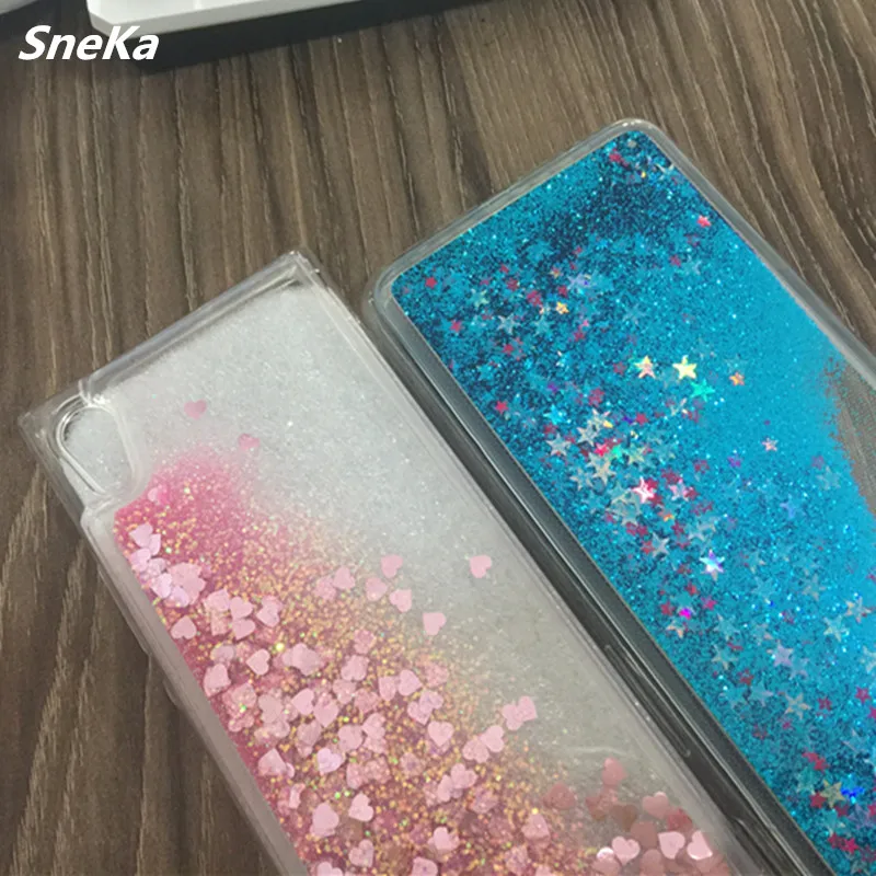 Мягкий чехол для Sony Xperia XA1 динамическое покрытие жидкое зыбучие пески чехлы из