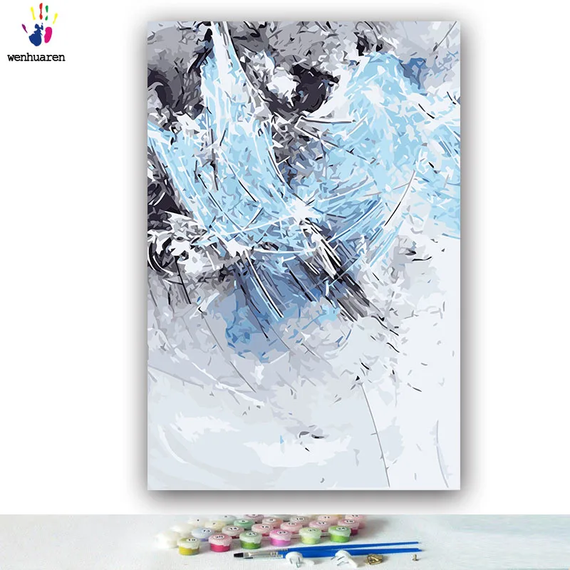 DIY картинки для раскраски по номерам с цветами абстрактная серия Постмодернизм картина Рисование по номерам в рамке дома - Цвет: 4191