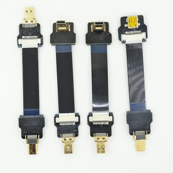 

FPV Up Down Angled Micro HDMI D Type Male Female To Micro HDMI D type Cable Flexible flat Cable for HDTV AV Aerial Photography