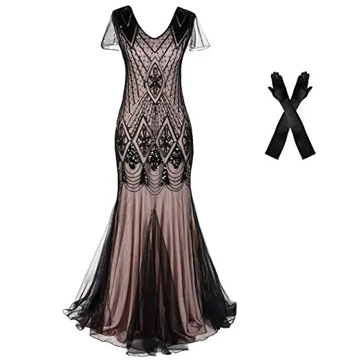 flapper formal dress