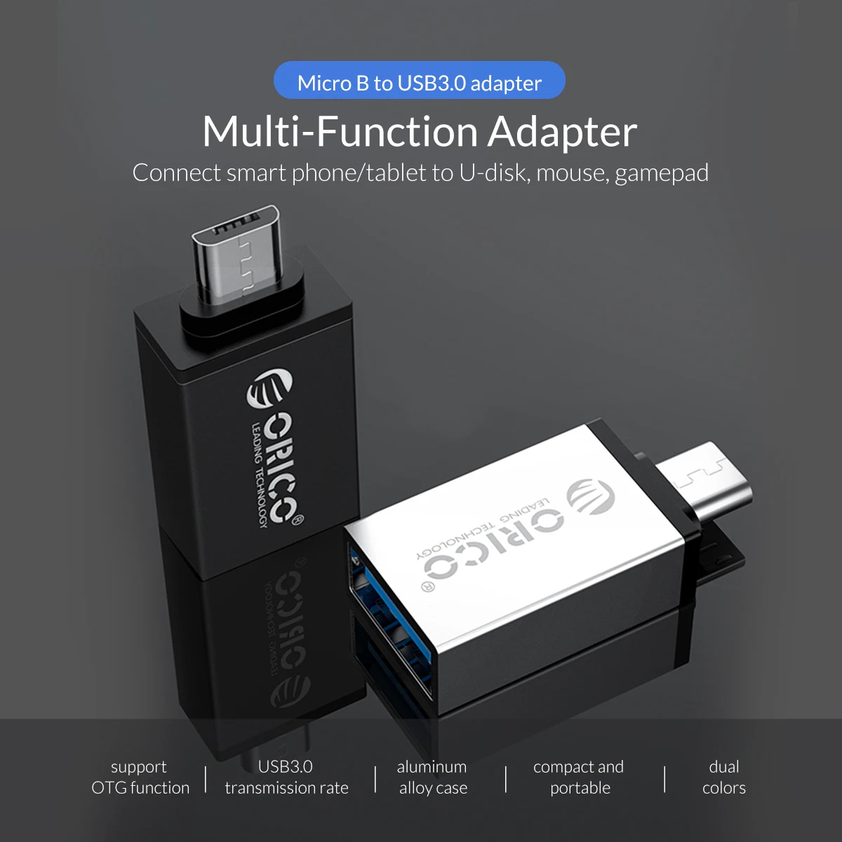 ORICO OTG USB 3,0-type C Micro B usb type-C OTG адаптер конвертер для huawei samsung Macbook OPPO адаптер