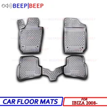Для Seat Ibiza 2008-автомобильные коврики ковры авто коврик пыленепроницаемый водонепроницаемый автомобильный Стайлинг Защита для интерьера