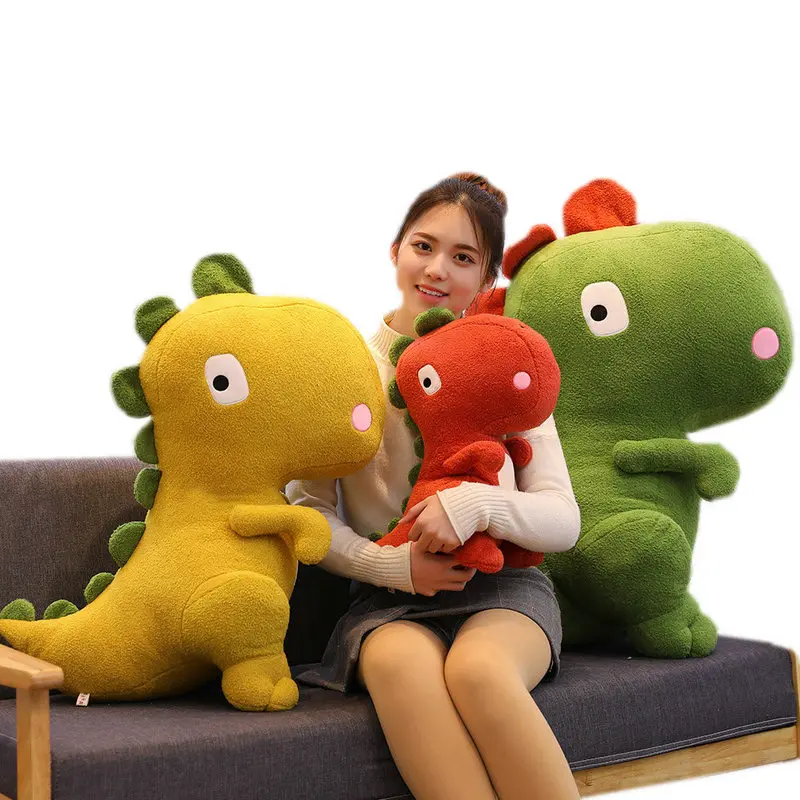 

Cute Cartoon Dinosaur Stuffed Toys Plush Dinos Animal Doll toys For Children Giant size Green Dinosaur T-rex Toys for Boys