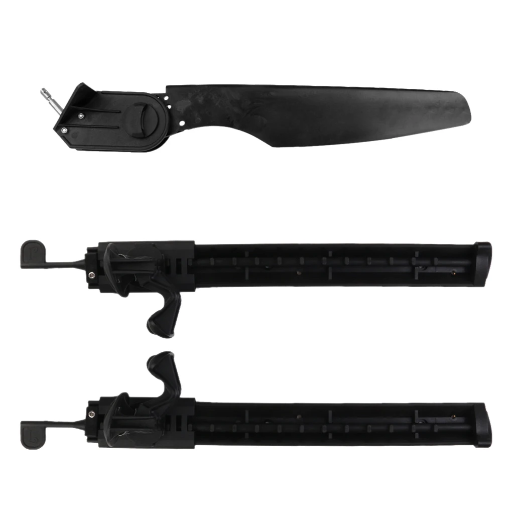 2pcs Nylon + Glass Fiber Full Adjustable Kayak Foot Braces Pedals + Rudder for Easy Operation Foot Control Direction