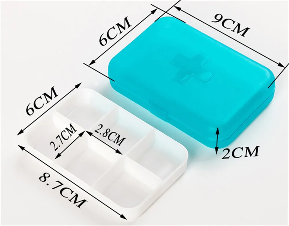 Мини 6 слотов портативный витаминный медицинский таблеточный ящик для таблеток лекарственных таблеток медицинский Чехол Контейнер Органайзер