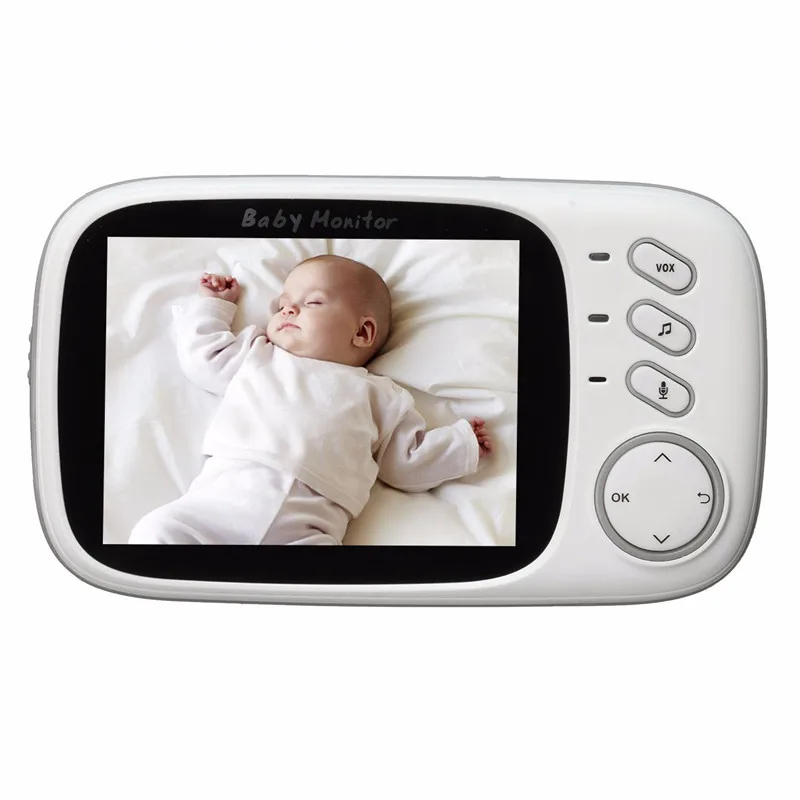 Babykam монитор de bebe 3,2 дюймов TFT lcd ИК ночного видения 8 колыбельных монитор температуры 2 способ разговора