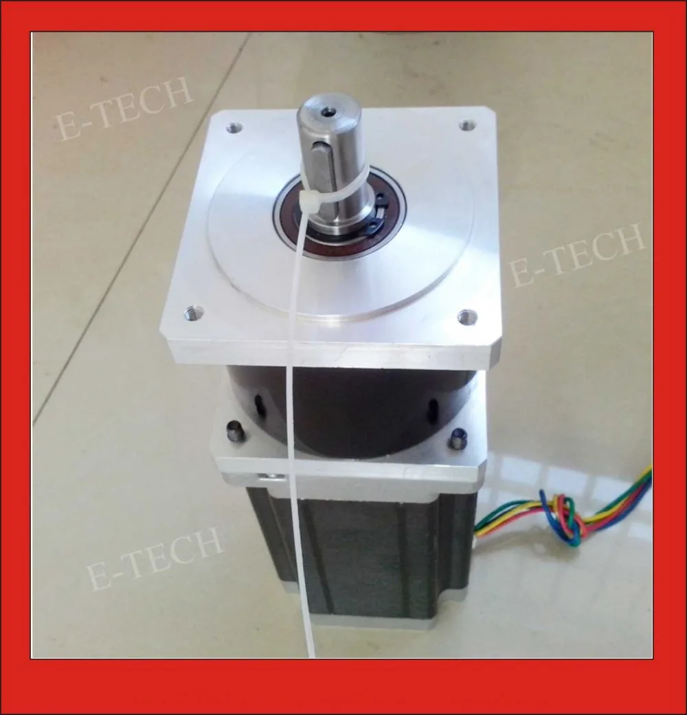 

10:1 NEMA34 Planetary Reducer Gearbox Stepper Precesion Model Geared Stepper Motor Body Length 98 mm Rated load 50N.m
