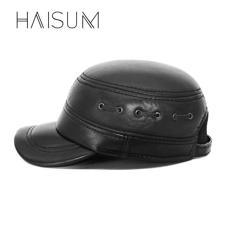 Haisum Новая модная мужская зимняя теплая бейсбольная кепка/Кепка из натуральной