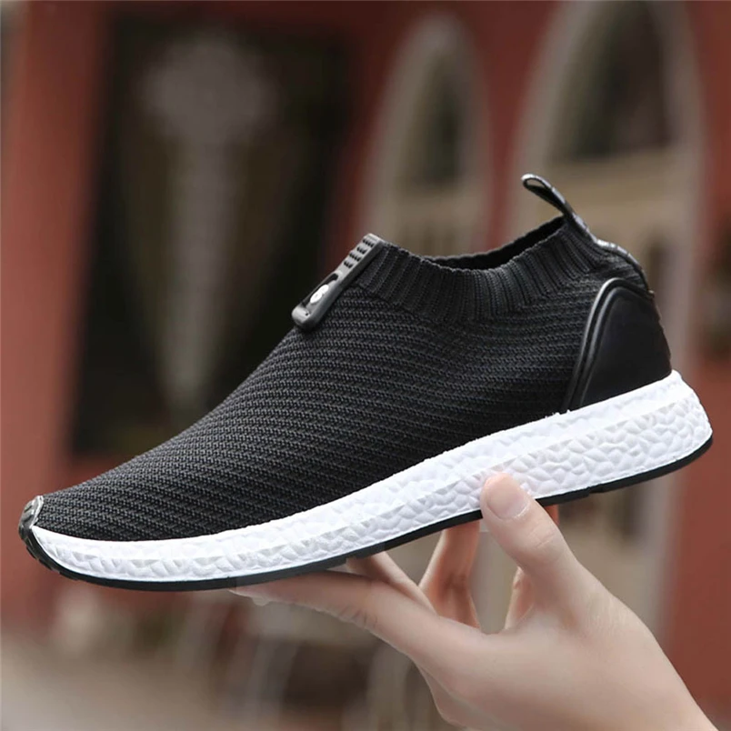 Sneakers Men Knit Mesh Shoes Outdoor Fashion Men's Breathable Sneakers Casual Shoes Running Shoes Sports Shoes #FS#4NV08 (7)