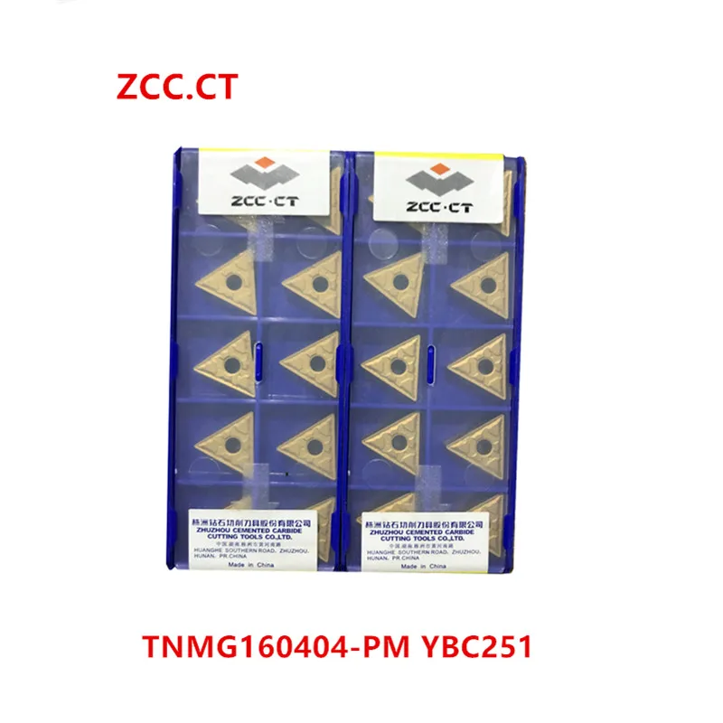 

ZCC.CT 10P TNMG160404 / 160408R-PM / ZC YBC251 Indexable turning tool Insert CNC Carbide Insert For steel