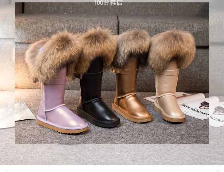 Женские зимние теплые ботинки до середины икры на натуральном лисьем меху; замшевые ботинки до середины икры; 15 цветов; Роскошная обувь на скрытом каблуке; A1316