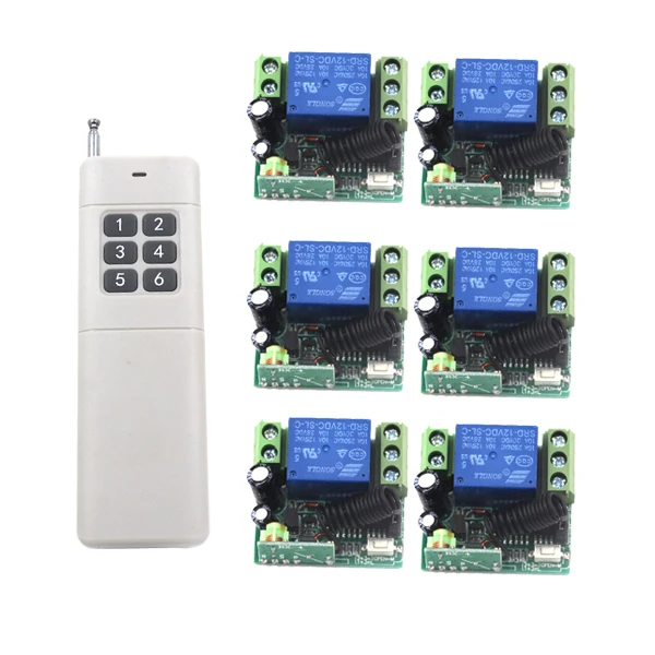 

Lamp Remote Control Switch 12V Self-lock 1CH ON/OFF Smart Wireless 12V 10A Receiver Transmitter SKU: 5252