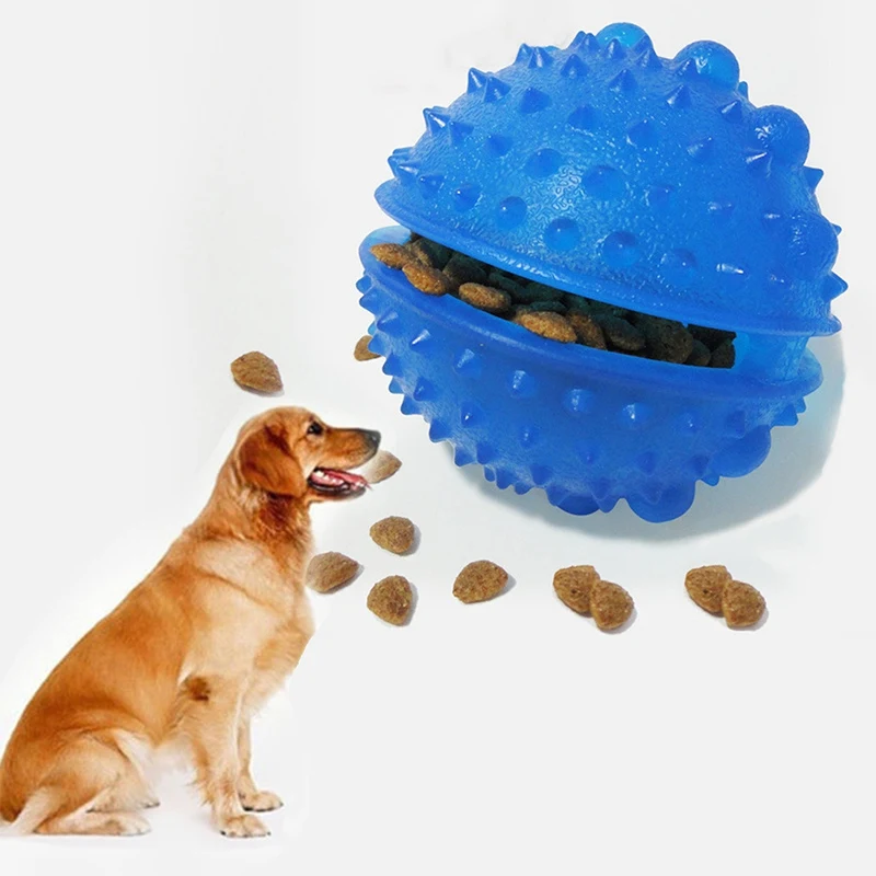 Puppy Dog Cat Interactive Chew Toys Pet Chew Toy Pet Toys Treat Dispensing Ball Anti Bite