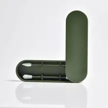 Многоразовые двухсторонние ватные тампоны для чистки ушей все типы кожи Косметические Силиконовые китайские палочки коробка для хранения