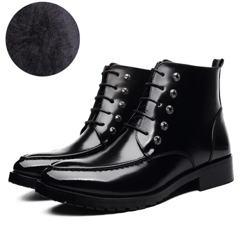 

Men Rubber Boots Men Spring Leather Safety Work Fishing Casual Men Boots #MXZ811666