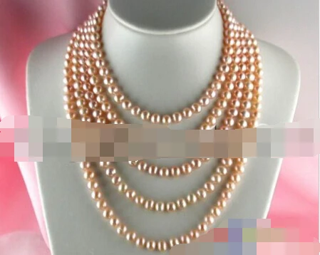 

881 PINK FRESHWATER CULTURED PEARL NECKLACE p674