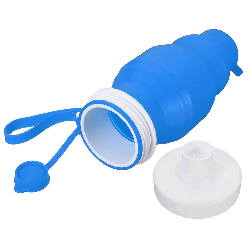 TEENRA 1 шт. складной силикона бутылка воды спортивные бутылки воды Портативный путешествия Comping воды чайник складной силикона бутылка