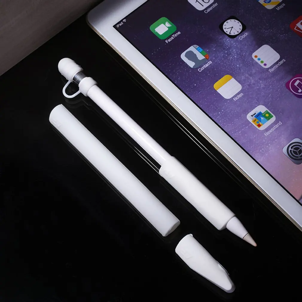 Мягкий силиконовый пенал для Apple Pencil Case для iPad Насадка На глушитель держатель планшет ручка-стилус 360 полный защитный чехол Сумки