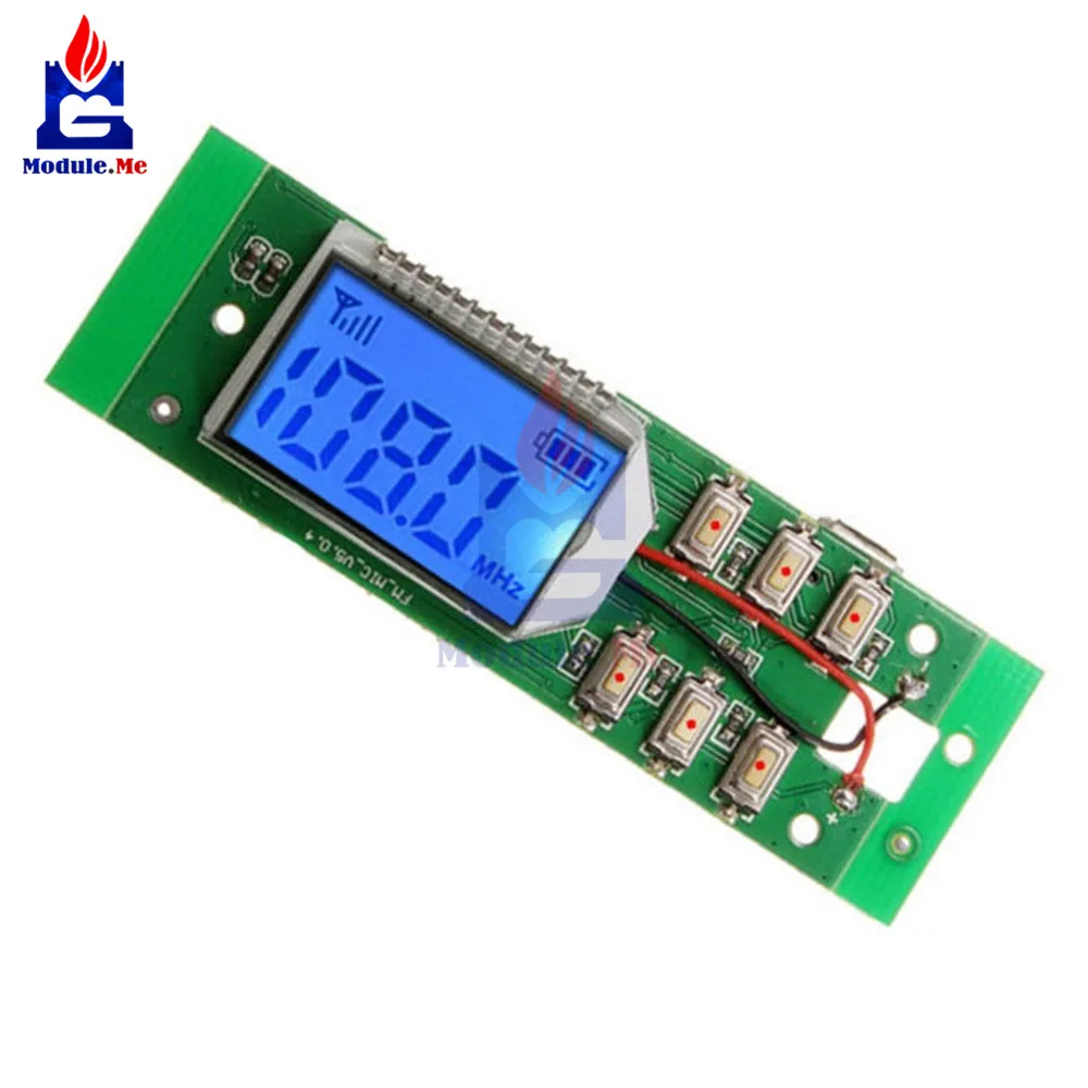 

DC 3-5V FM Module FM Transmitter Module Wireless Microphone Circuit Board 87.0MHz-108.0MHz Computer Audio Transmitting