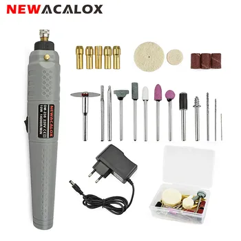

NEWACALOX EU 10W Mini Wireless Charging Electric Drill Dremel Rotary Tool with 25pcs Engraving Accessories Grinding Machine Set