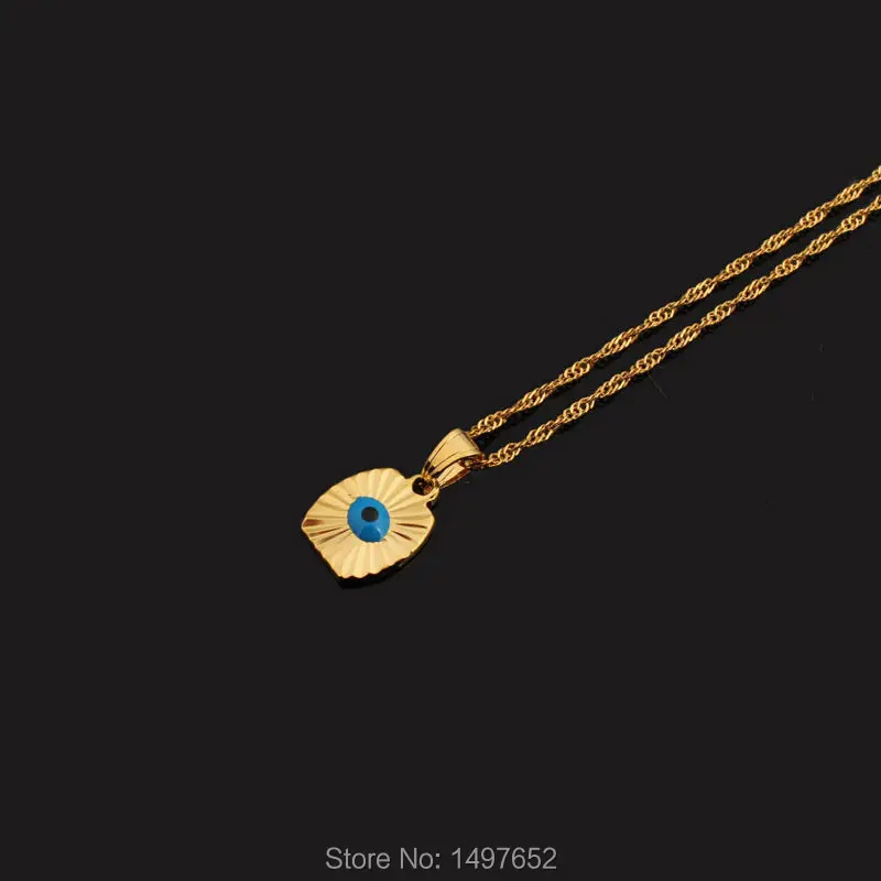 Сглаза кулон/золотой цвет BlueTurkey классический кулон для женщин мужчин девочек и мальчиков ожерелье Классические религиозные украшения
