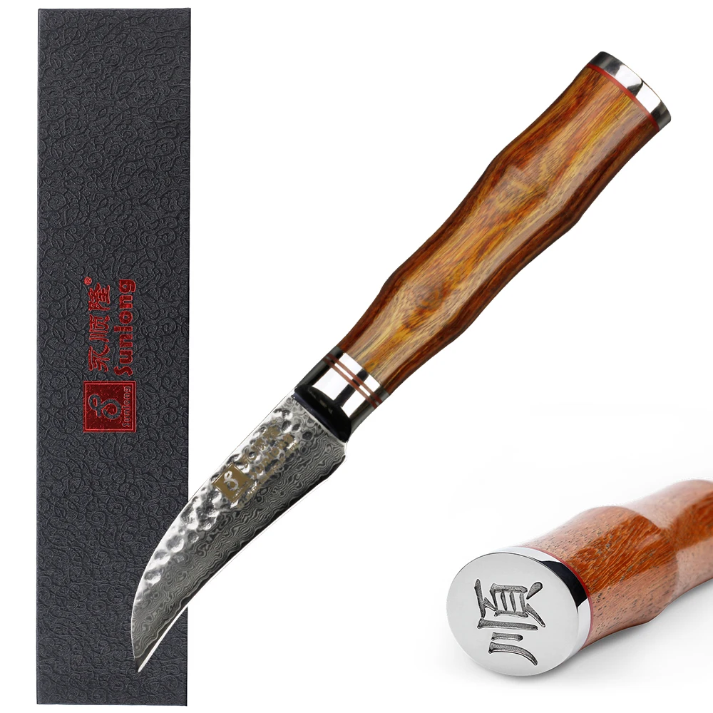 Aliexpress Buy Sunlong 3 Inch Peeling Knife Damascus Kitchen 