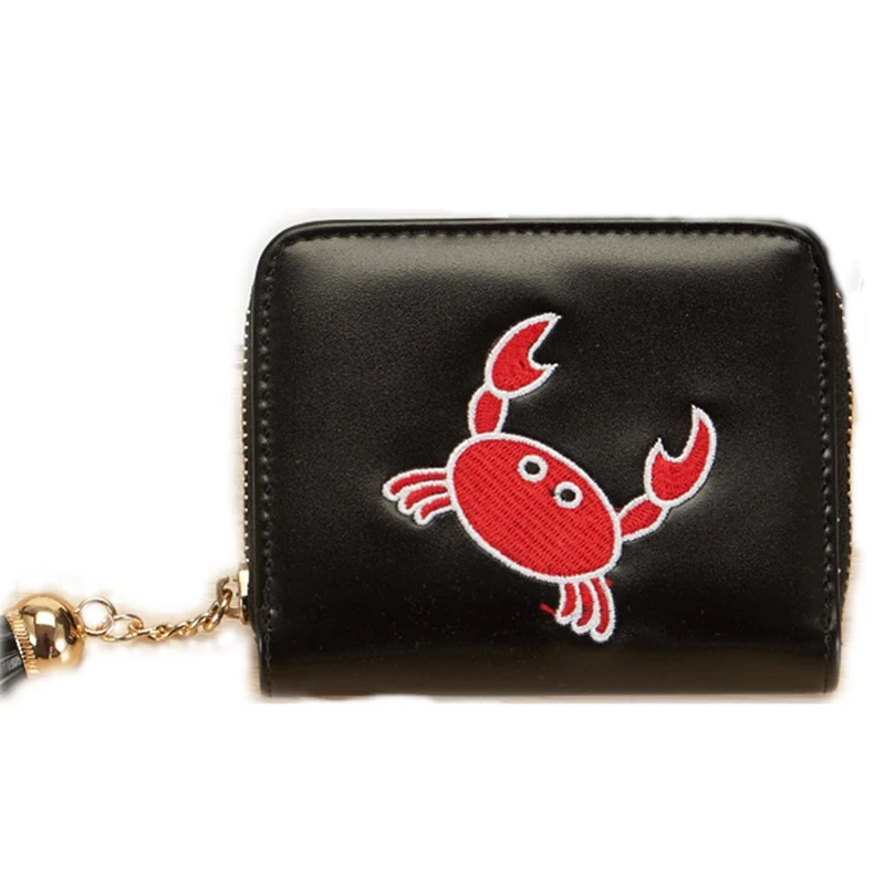 

The new 2017 edition contracted fashion ladies wallet, Japan and embroidered cartoon zero purse twenty percent short money walle