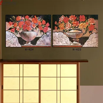 

CLSTROSE Classic European Style Flower Pattern Tableau Decoration Paintings Large Wall Pictures For Dinning Room Living Room