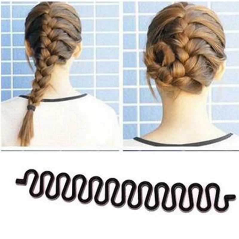 

ELECOOL 1 pcs Women Fashion Hair Styling Clip Stick Bun Maker Braid Hair Accessories