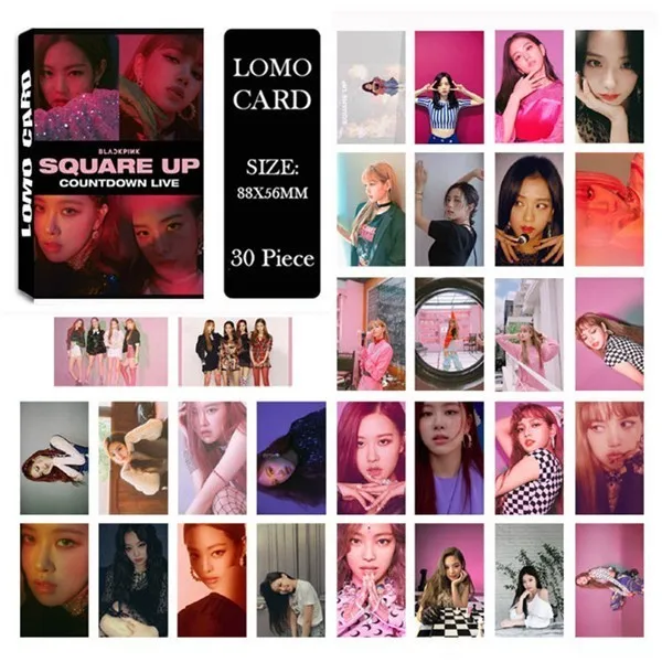 LOMO Card KPOP BIGBANG/EXO/BLACKPINK/GOT7/IKON/RED VELVET/SJ/NCT127/IZONE/TXT/TWICE/MONSTAX/Album Small Cards Photo Photocard - Цвет: BLACKPINK-1