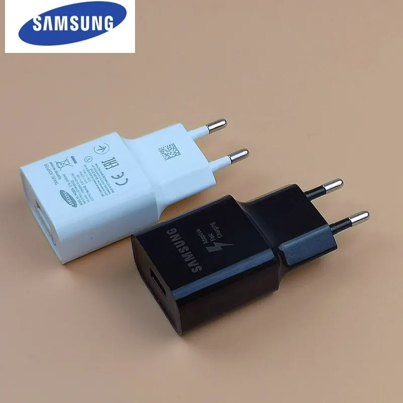 Original EU Samsung Galaxy Fast Charger Usb Power adapter For a8 a6 a5 2017 Note 8 9 4 5 J3 J5 2017 J7 S6 S7 edge S4 S8 S9 PLUS