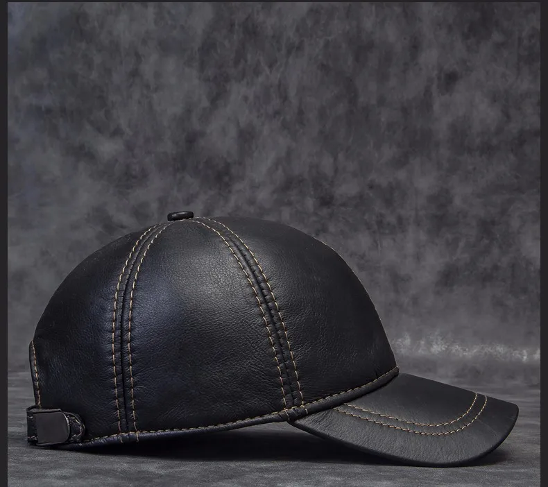 Svadilfari Лидер продаж Новое поступление 2018 зима глава слои из натуральной кожи для мужчин шляпа повседневное Бейсбол кепки вискоза