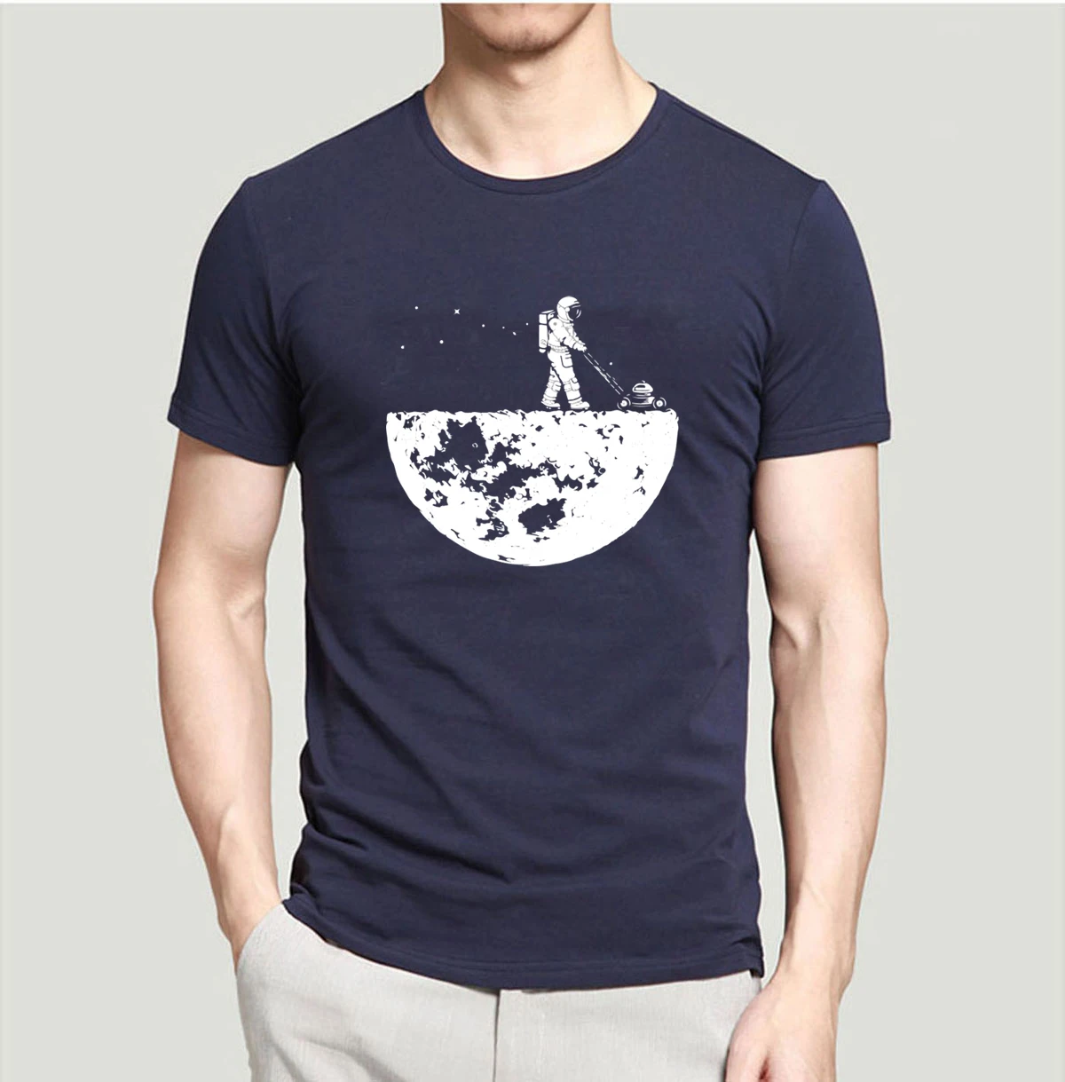 

Lasting Charm Creative Design Develop The Moon Men Sports T-shirts Short Sleeve T Shirt Men's Jersey Top