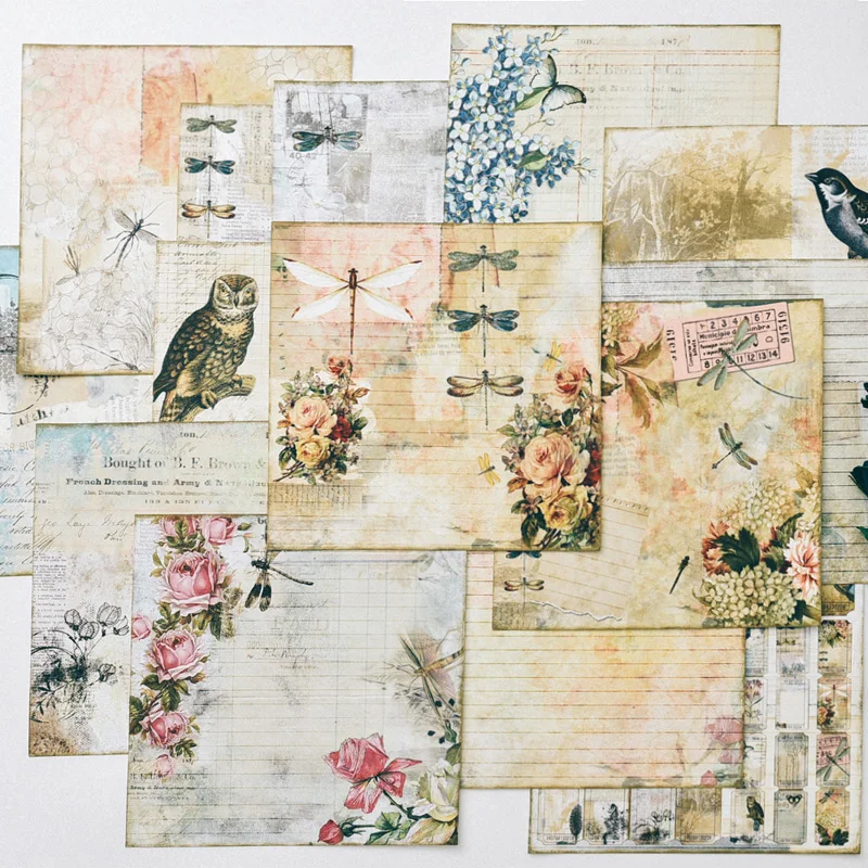 

KSCRAFT Vintage Birds Material Paper Set for Scrapbooking DIY Projects/Photo Album/Card Making Crafts