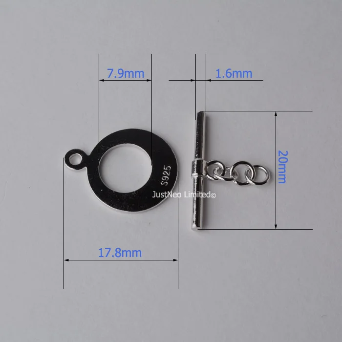 Sterling Silver OT Toggle Clasp (5)