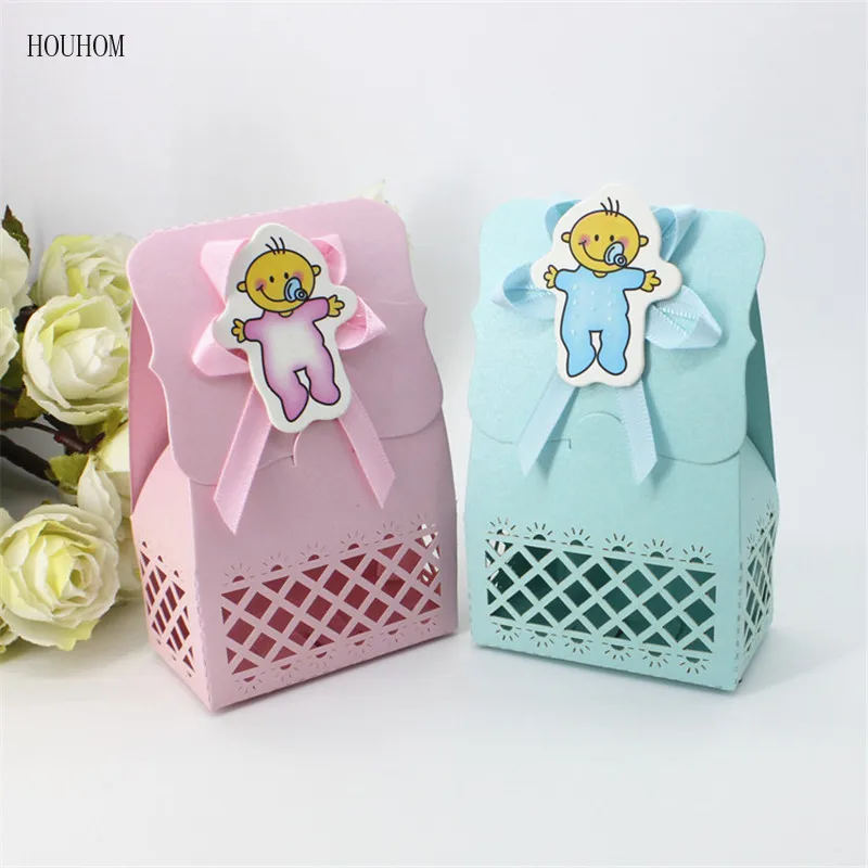 

24PCS Baby Nipple Dragee Candy Gift Boxs Birthday Wedding Party Favors Cookie Box Packaging Cardboard Box Flower Box Gift Bags