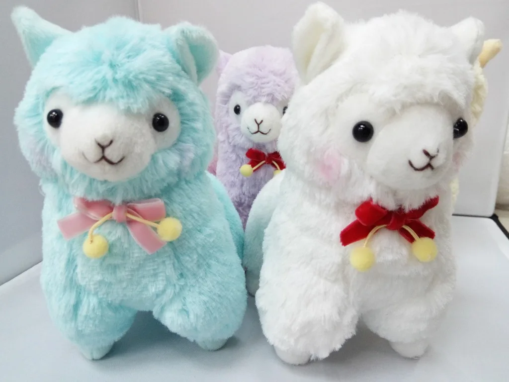 Amuse lindo 17 cm pequeño Japón peluche alpaca peluche lleva bowknot 5 estilos ovejas de peluche llama juguete muñeca regalo de Cumpleaños Amuse lindo 17 cm pequeño Japón peluche alpaca peluche lleva bowknot 5 estilos ovejas de peluche llama juguete muñeca regalo de Cumpleaños