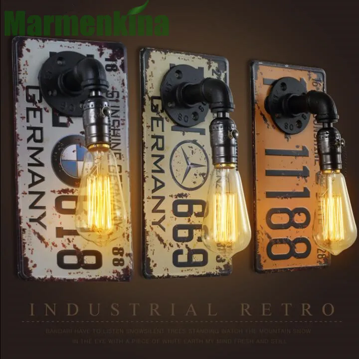  Retro industrial style clothing shop bar hall entrance hallway creative restaurant bedroom bedside  - 32858502692