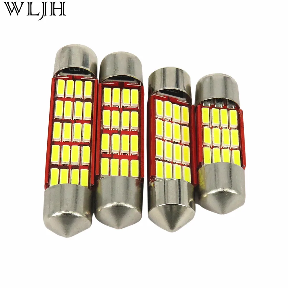 WLJH 2x Canbus LED C5W C10W 31mm 36mm 39mm 41mm SV8.5 4014SMD Auto