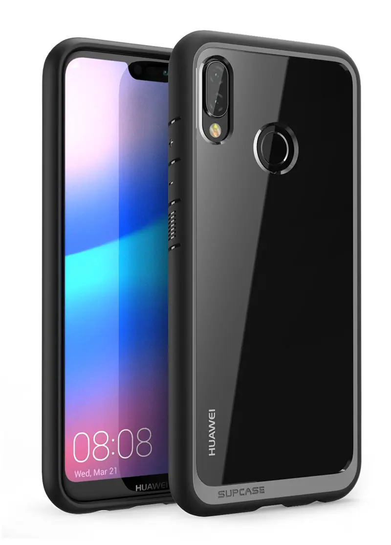 Для huawei Nova 3i, чехол SUP, чехол UB, стильная серия, противоударный Гибридный защитный бампер премиум класса из ТПУ+ прозрачный чехол-накладка из поликарбоната - Цвет: Black